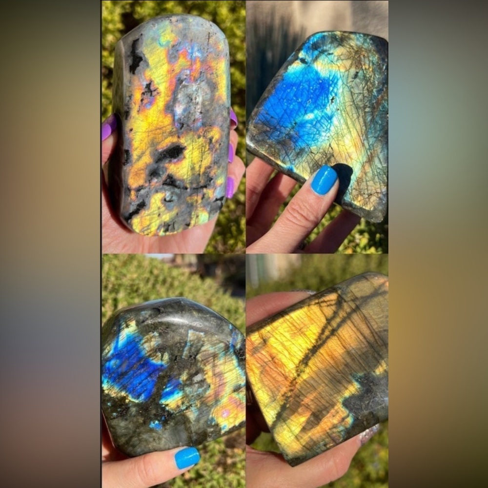 Flashy Natural Labradorite Freeform